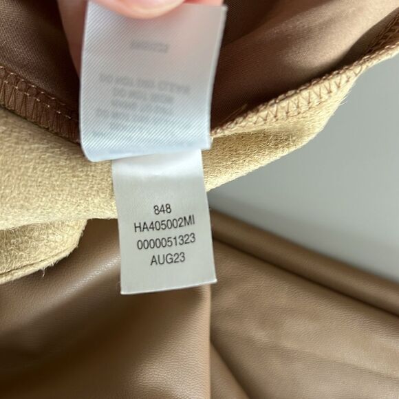 099 NWOT Halogen® Wide Leg Faux Leather Cargo Pants Size XXL - Picture 9 of 12